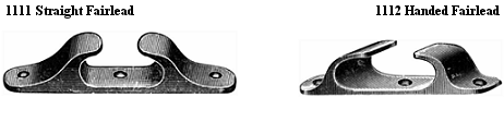 boat fittings, deck fairleads, straight and handed fairlead, south africa